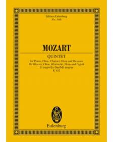 MOZART, W,A, - QUINTET FOR PIANO, OBOE, CLARINET, HORN AND BASSOON K452, KISPARTITÚRA
