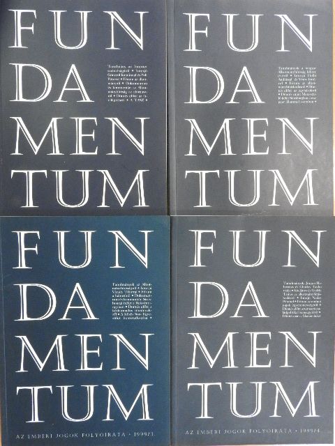 Fundamentum 1999/1-4. [antikvár]