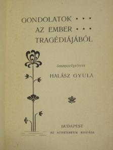 Gondolatok az ember tragédiájából [antikvár]