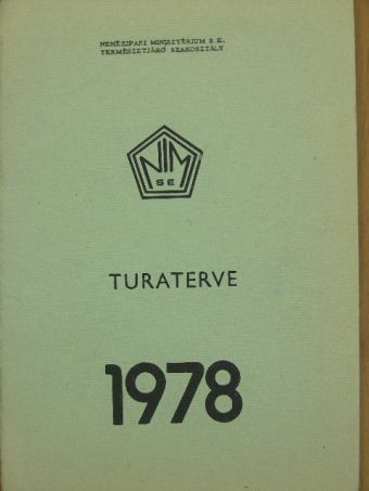 Nehézipari Minisztérium S. E. Természetjáró Szakosztály turaterve 1978. [antikvár]