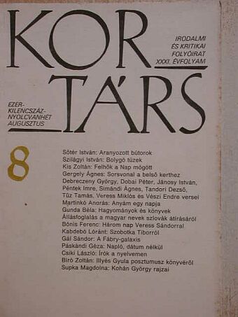 Balassa Péter - Kortárs 1987. augusztus [antikvár]