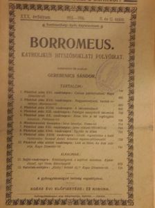 Kádár József - Borromeus 1915-1916/11-12. [antikvár]