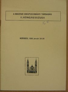 A Magyar Idegtudományi Társaság II. Kongresszusa [antikvár]
