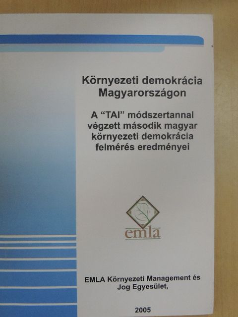 Környezeti demokrácia Magyarországon [antikvár]