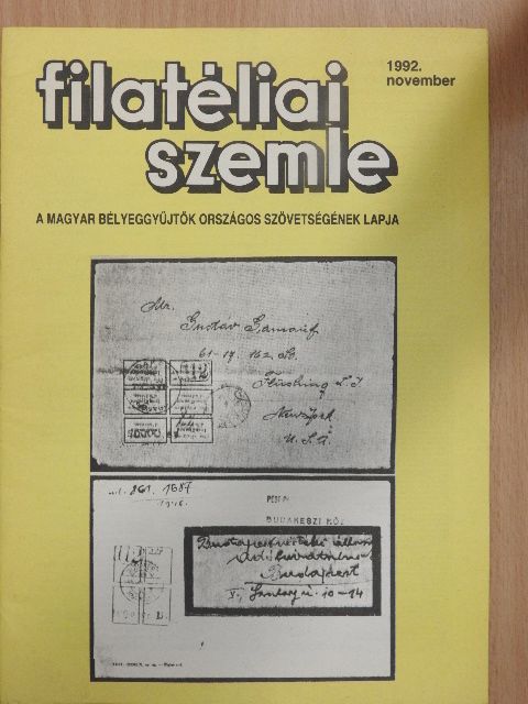 A. G. Giumanini - Filatéliai Szemle 1992. november [antikvár]