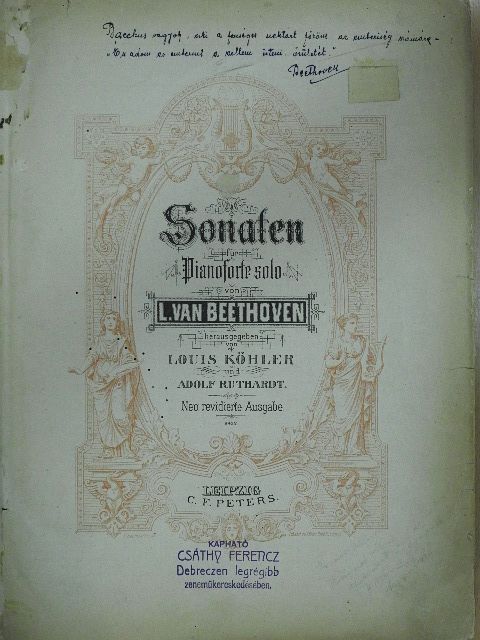 L. van Beethoven - Sonaten für Pianoforte Solo I. [antikvár]