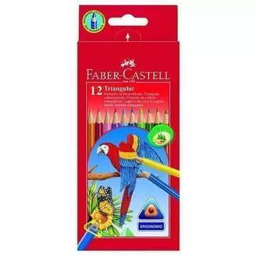 Faber-Castell: Háromszög alakú színes ceruza készlet, 12 db-os