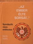 Böhm Sándor - "Az ember élte sorsát..." (minikönyv) (számozott) [antikvár]