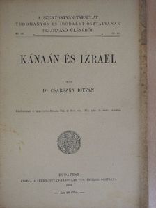 Dr. Csárszky István - Kánaán és Izrael [antikvár]