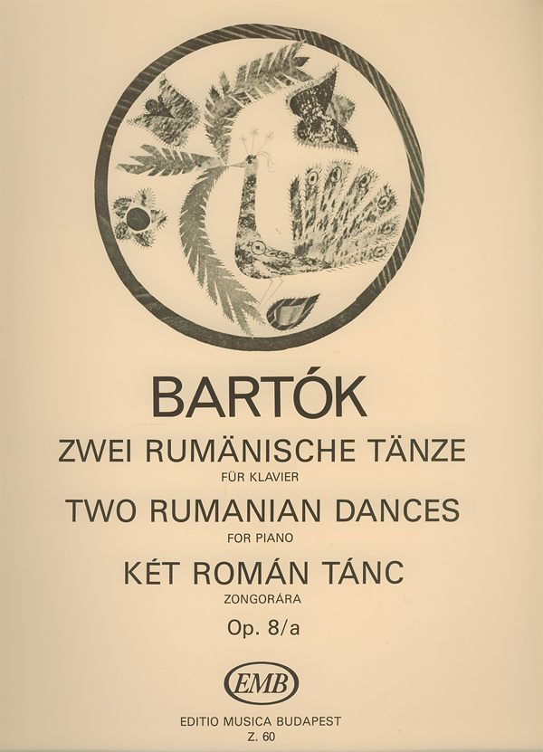 BARTÓK - KÉT ROMÁN TÁNC ZONGORÁRA OP.8/a