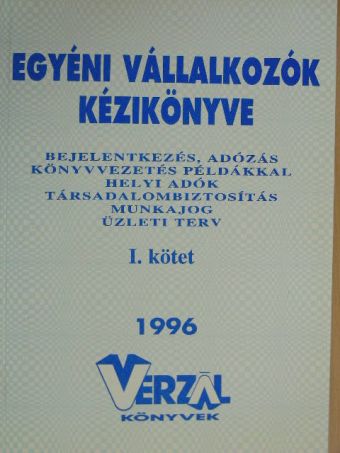 Dr. Futó Gábor - Egyéni vállalkozók kézikönyve 1996/1. [antikvár]