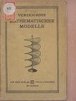 H. Wiener - H. Wieners Sammlung Mathematischer Modelle [antikvár]