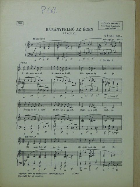 Balassa Tamás - Bárányfelhő az égen/Csak menj [antikvár]