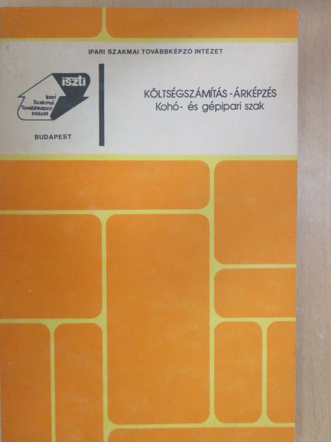 Sárközi György - Költségszámítás - árképzés [antikvár]