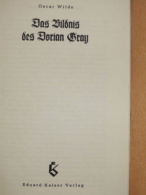 Oscar Wilde - Das Bildnis des Dorian Gray [antikvár]