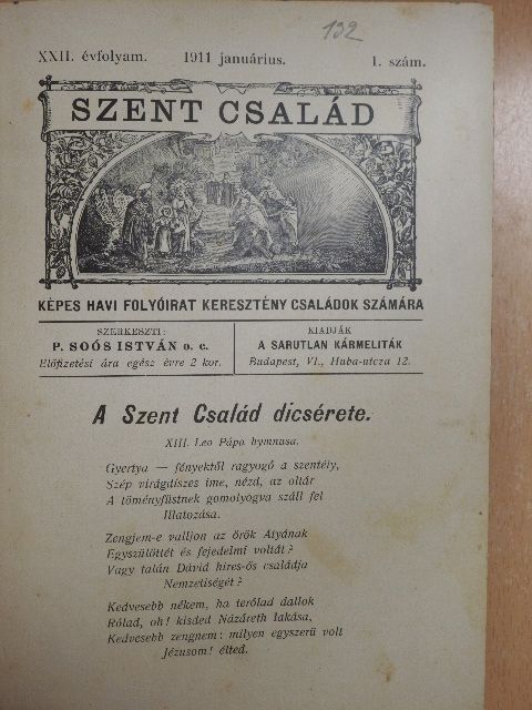 Bán Aladár - Szent Család 1911. január-december [antikvár]