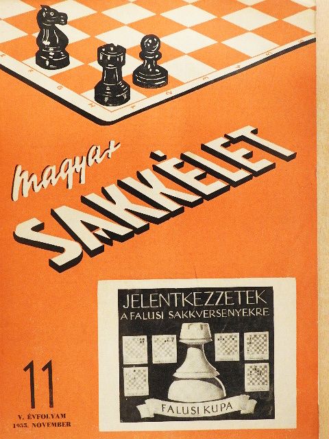 Dr. Bán Jenő - Magyar Sakkélet 1955. november [antikvár]