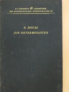 Ernesto Pascal - Die Determinanten [antikvár]