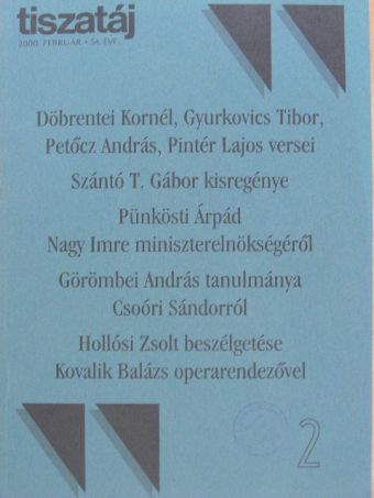 Bíró Zoltán - Tiszatáj 2000. február [antikvár]