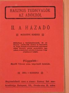 Mezőfi Vilmos - A házadó [antikvár]