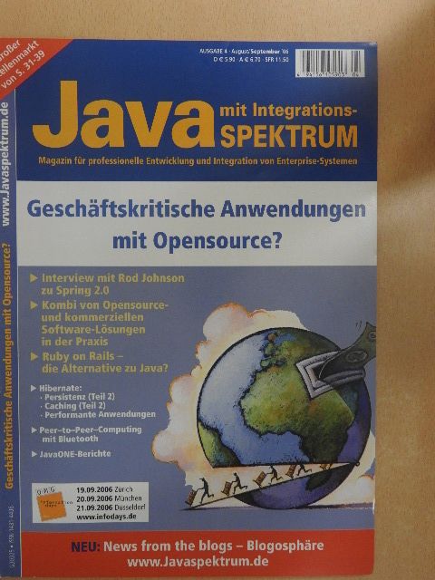Dirk Mascher - JavaSpektrum mit Integrations August/September 2006 [antikvár]