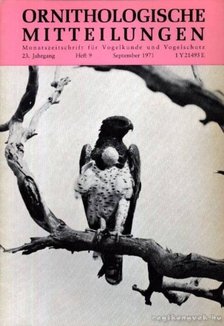 több szerző - Ornithologische Mitteilungen 1971, 23. Jahrgang, 9. Heft (Ornitológiai Közlöny 1971, 23. évf., 9. füzet) [antikvár]
