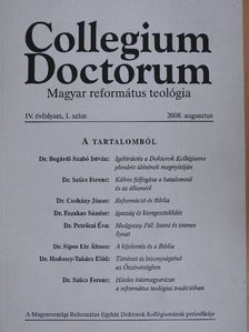 Dr. Békési Sándor - Collegium Doctorum 2008. augusztus [antikvár]