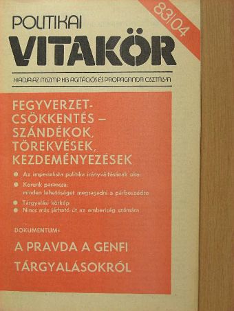 Politikai Vitakör 1983/04 [antikvár]