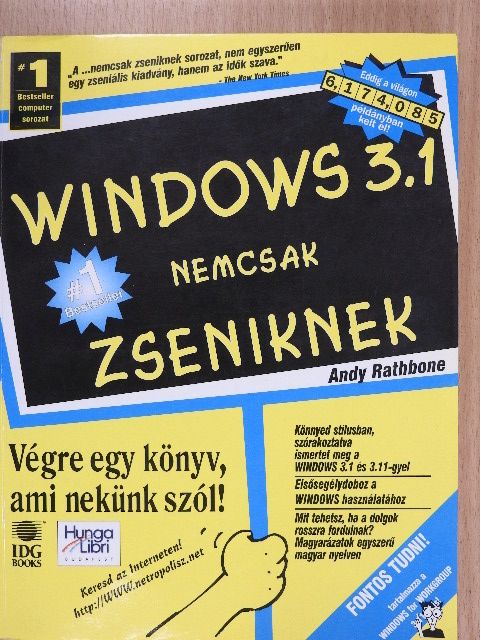 Andy Rathbone - Windows 3.1 nemcsak zseniknek [antikvár]