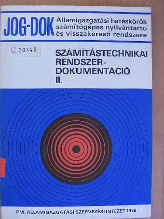Jog-dok számítástechnikai rendszerdokumentáció II. [antikvár]