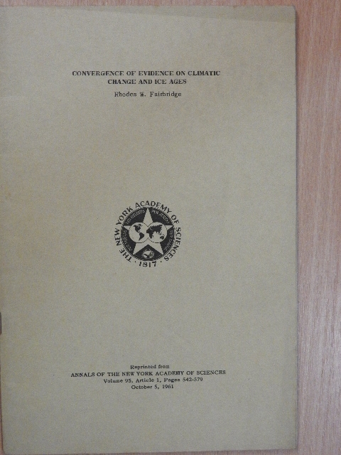 Rhodes W. Fairbridge - Convergence of evidence on climatic change and ice ages [antikvár]