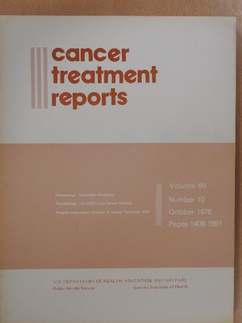 Gail Bolan - Cancer Treatment Reports October 1976 [antikvár]