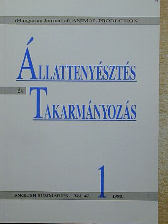 Bögre János - Állattenyésztés és Takarmányozás 1998/1. [antikvár]