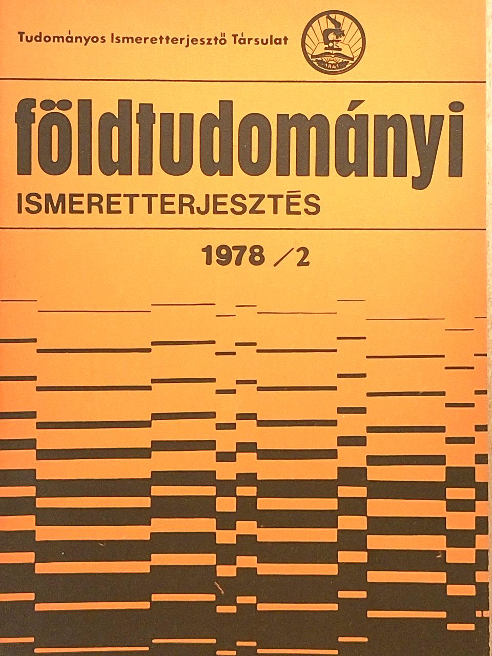 Németh István - Földtudományi ismeretterjesztés 1978/2. [antikvár]