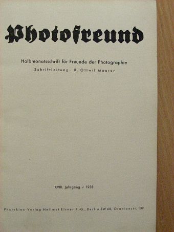 Photofreund 1938/1-24. [antikvár]