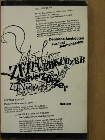 Augustin Tünger - Zeitverkürzer [antikvár]