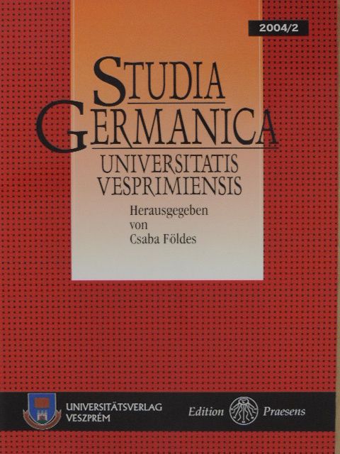 Lénárd Tibor - Studia Germanica Universitatis Vesprimiensis 2004/2 [antikvár]