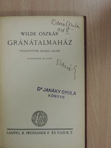 Wilde Oszkár - Gránátalmaház [antikvár]