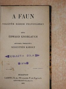 Edward Knoblauch - A faun [antikvár]