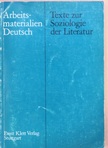 Albrecht Diem - Texte zur Soziologie der Literatur [antikvár]