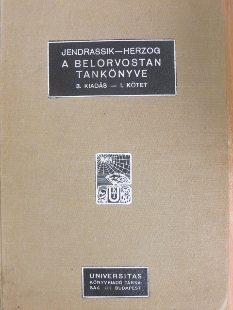 Dr. Ángyán János - A belorvostan tankönyve I. (töredék) [antikvár]