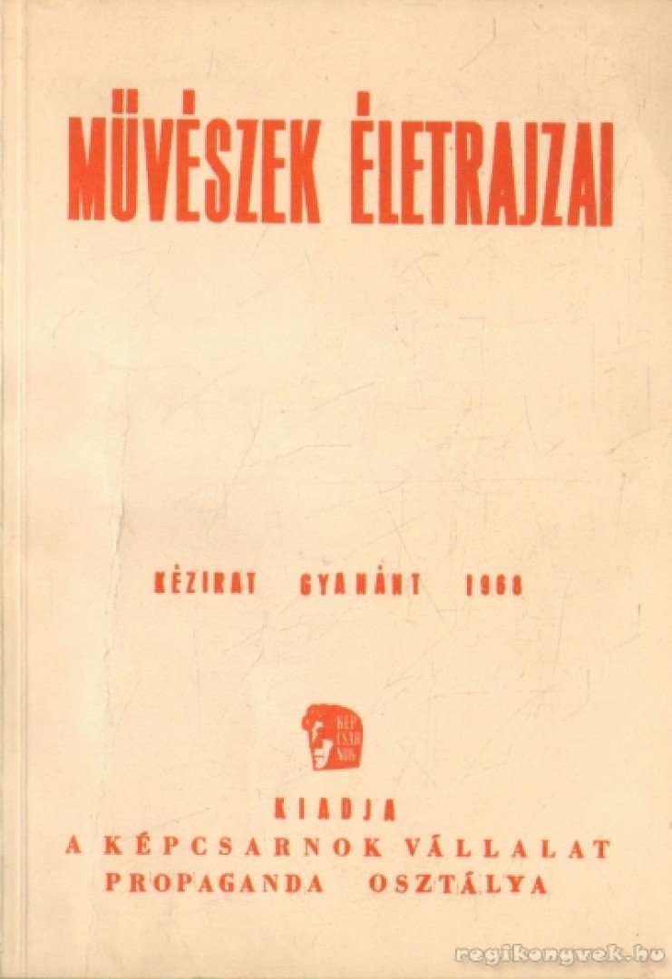 Művészek életrajzai (1960) [antikvár]