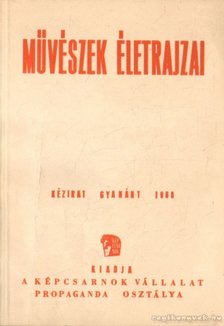 Művészek életrajzai (1960) [antikvár]