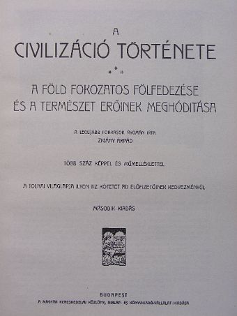 Tolnai Világtörténelme - A civilizáció története IV. [antikvár]