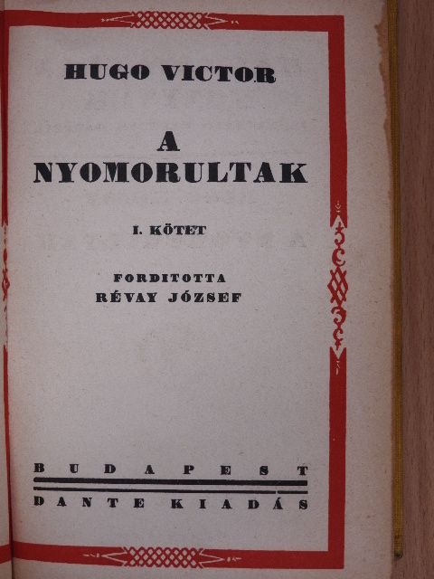 Hugo Viktor - A nyomorultak I-IV. [antikvár]