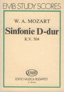 MOZART,W.A - SINFONIE D-DUR,KV.504,KISPARTITURA