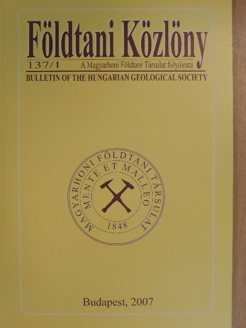 Alexandru Szakács - Földtani Közlöny 2007/1. [antikvár]