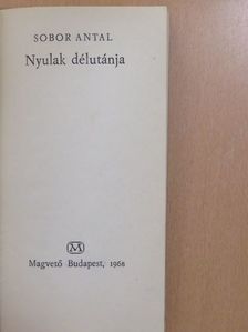 Sobor Antal - Nyulak délutánja (dedikált példány) [antikvár]