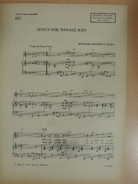 Auth Ede - Nincs sok panasz rád [antikvár]