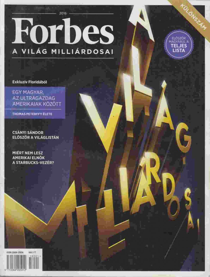 Galambos Márton (szerk.) - Forbes 2016. különszám [antikvár]